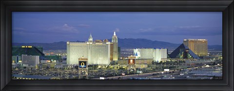 Framed Dusk The Strip Las Vegas NV Print
