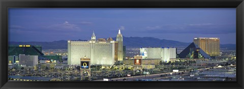 Framed Dusk The Strip Las Vegas NV Print