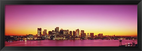 Framed Sunset, Boston, Massachusetts, USA Print