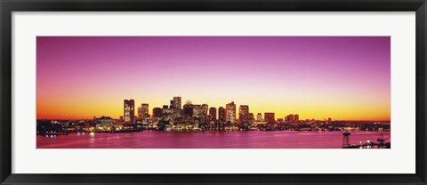 Framed Sunset, Boston, Massachusetts, USA Print