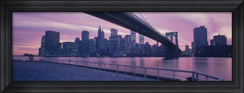 Framed Brooklyn Bridge New York NY Print