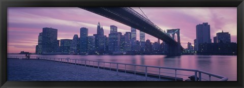 Framed Brooklyn Bridge New York NY Print