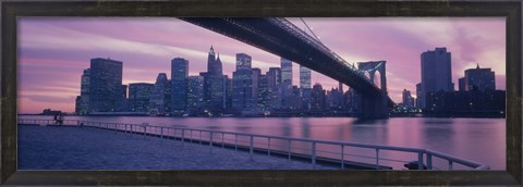 Framed Brooklyn Bridge New York NY Print