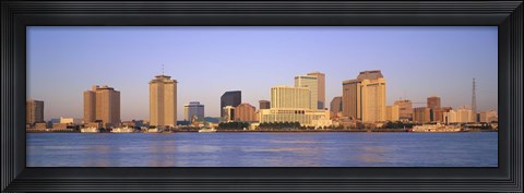 Framed Sunrise, Skyline, New Orleans, Louisiana, USA Print