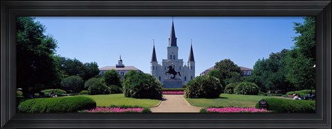 Framed St Louis Cathedral Jackson Square New Orleans LA USA Print