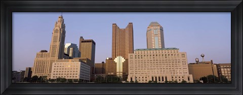 Framed Buildings in a city, Columbus, Franklin County, Ohio, USA Print