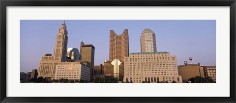 Framed Buildings in a city, Columbus, Franklin County, Ohio, USA Print