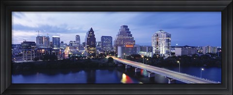 Framed Night, Austin, Texas, USA Print