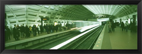 Framed Metro Station Washington DC USA Print