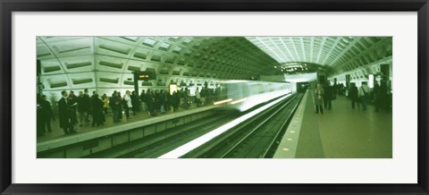 Framed Metro Station Washington DC USA Print