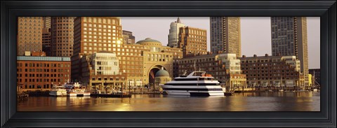 Framed Buildings at the waterfront, Boston, Massachusetts Print