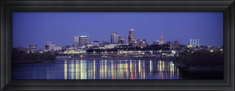 Framed Evening Kansas City MO Print