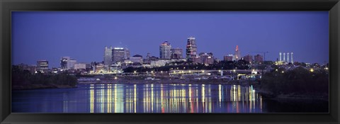 Framed Evening Kansas City MO Print