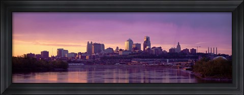 Framed Dawn Kansas City MO Print