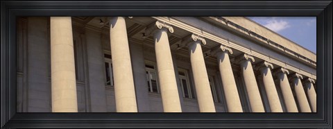 Framed Shelby County Courthouse columns Memphis TN USA Print