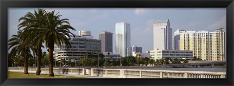 Framed Skyline Tampa FL USA Print