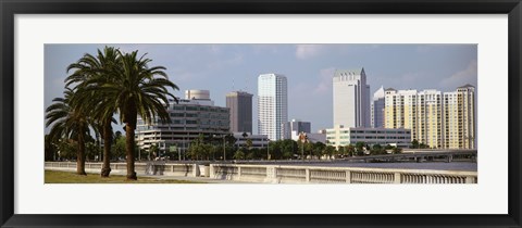 Framed Skyline Tampa FL USA Print