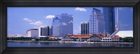Framed Skyline Jacksonville FL USA Print