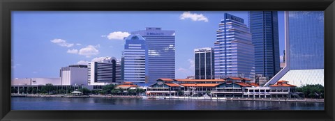 Framed Skyline Jacksonville FL USA Print