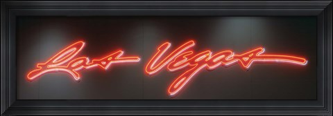 Framed Las Vegas Sign, Las Vegas Convention Center, Nevada, USA Print