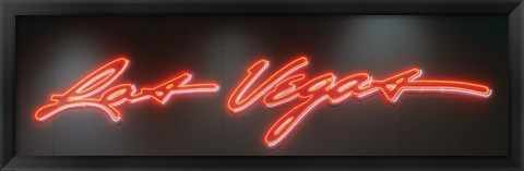 Framed Las Vegas Sign, Las Vegas Convention Center, Nevada, USA Print
