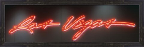 Framed Las Vegas Sign, Las Vegas Convention Center, Nevada, USA Print