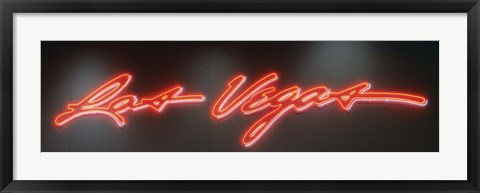 Framed Las Vegas Sign, Las Vegas Convention Center, Nevada, USA Print