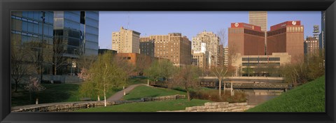 Framed Downtown Omaha NE Print