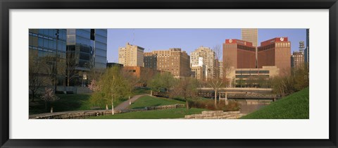 Framed Downtown Omaha NE Print