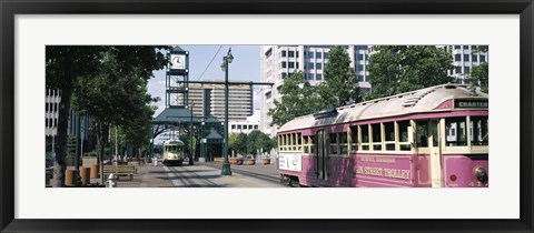 Framed Main Street Trolley Memphis TN Print