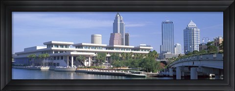 Framed Tampa Convention Center, Skyline, Tampa, Florida, USA Print