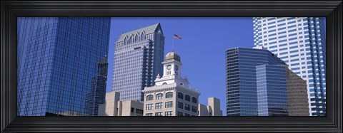 Framed Old City Hall Cityscape Tampa FL Print