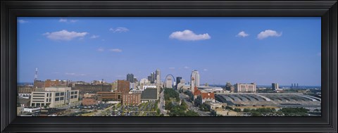 Framed Aerial view of a city, St. Louis, Missouri, USA Print