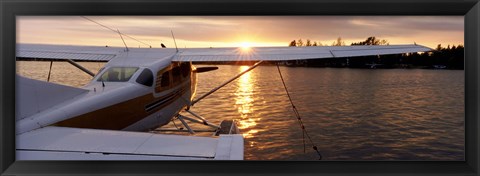 Framed Sea plane, Lake Spenard, Anchorage, Alaska Print