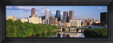 Framed Philadelphia PA in the Day Print