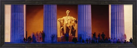 Framed Lincoln Memorial, Washington DC, District Of Columbia, USA Print