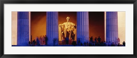 Framed Lincoln Memorial, Washington DC, District Of Columbia, USA Print