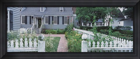 Framed Gardens Williamsburg VA Print