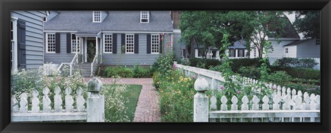 Framed Gardens Williamsburg VA Print