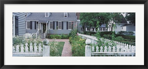 Framed Gardens Williamsburg VA Print