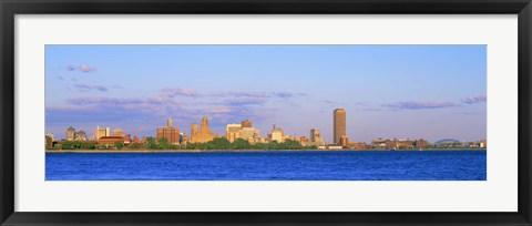 Framed Buffalo skyline, Niagara River, Erie County, New York State Print