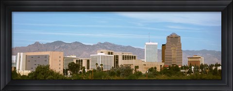 Framed Tucson skyline, AZ Print