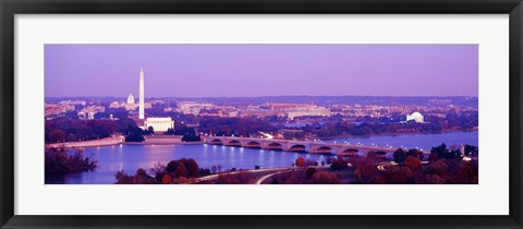 Framed Washington DC from the Water Print