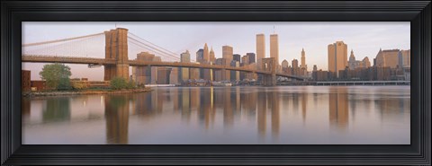 Framed Brooklyn Bridge Manhattan New York City NY Print