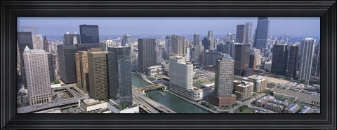 Framed Chicago River Chicago IL Print