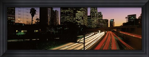 Framed Harbor Freeway Los Angeles CA Print