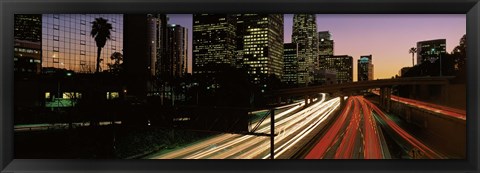 Framed Harbor Freeway Los Angeles CA Print