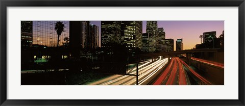 Framed Harbor Freeway Los Angeles CA Print