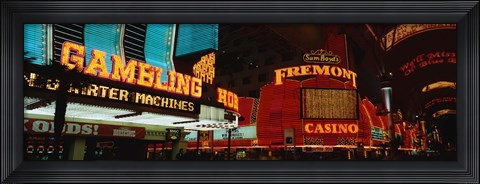 Framed Fremont Street Experience Las Vegas NV Print