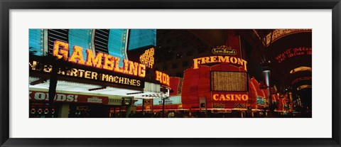 Framed Fremont Street Experience Las Vegas NV Print
